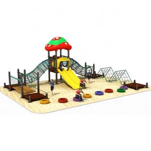 Parque Infantil Interior y Exterior, Gimnasio de Madera Ignífugo, Equipo de Parque de Diversiones para Niños Pequeños - Product Image 5