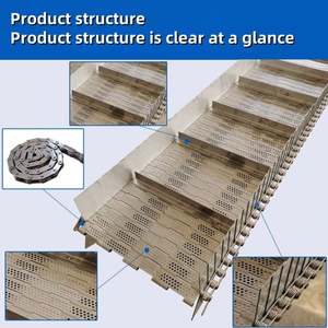 Bande transporteuse à chaîne en acier inoxydable pour séchage alimentaire et thé, plaque de chaîne perforée de 1,5 mm, résistante aux hautes températures, en acier inoxydable 304 - Product Image 6