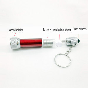 Mini Torcia Portachiavi Super Luminosa a 5 LED, <span class=keywords><strong>Luce</strong></span> d'Emergenza, Piccola Torcia in Lega di Alluminio per Esterni - Product Image 3