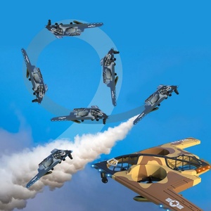 Vente flash : Avion télécommandé LED pour enfants, modèle électrique pas cher, télécommande 2 canaux, évitement d'obstacles, batteries, rotation à 360° - Product Image 4