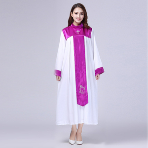 Abito da Coro per Donne Cristiane, Vestito per Servizio Religioso, Abbigliamento per Canti di Lode, Costume da Suora, Tunica Sacra - Product Image 2
