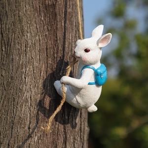 Décoration de jardin en gros, décoration créative de lapin suspendu, ornements de lapin mignons pour jardin, décorations de jardin en plein air, cadeaux de pendaison de crémaillère - Product Image 2