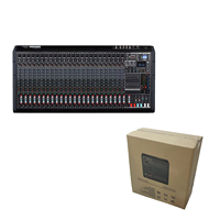 Console de mixage audio compacte professionnelle 24 canaux, équipée d'effets intégrés et d'une fonction d'égalisation, appareil audio pratique pour le son live