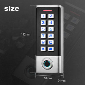 Dokunmatik ekran IDIC kart okuyucu elektrikli Strike manyetik kilit uyumlu Printfinger ile su geçirmez kimlik tuş takımı giriş kontrol paneli - Product Image 5