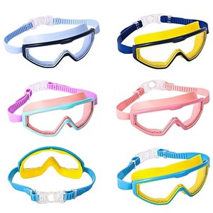Child Swimming Goggles <b>Large</b> <b>Frame</b> Pc Lens Waterproof Anti Fog Anti Uv Silicone Comfortable - Product Image 5