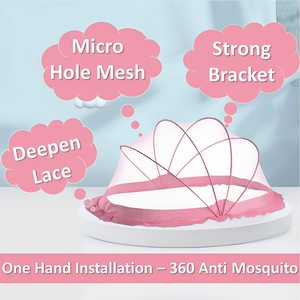 Pieghevole bambino zanzariera per il letto con oscuramento <span class=keywords><strong>baldacchino</strong></span> portatile culla copertura della rete tenda per culle - Product Image 6