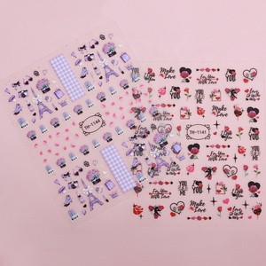 Set de Calcomanías Autoadhesivas para <span class=keywords><strong>Uñas</strong></span> con Diseño 3D para el Día de San Valentín, en Negro, <span class=keywords><strong>Blanco</strong></span> <span class=keywords><strong>y</strong></span> <span class=keywords><strong>Rosa</strong></span>, con Diseño de Flores, Dulces <span class=keywords><strong>y</strong></span> Corazones, para Salón de <span class=keywords><strong>Uñas</strong></span> - Product Image 6