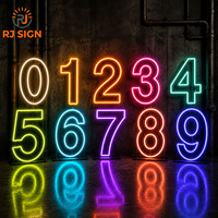 Décoration pour événements et fêtes de mariage, enseigne néon LED géante de 3 et 4 pieds, lettres d'amour en acrylique, chiffres lumineux de 0 à 9