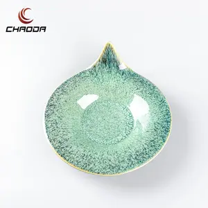 Chaoda CHAODA 10 Inch Ceramic Dessert Plates Green Porcelain Dinner Dishes For Restaurant Ceramic Plates Dishes