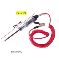DC 6V 12V 24V tension testeur de Circuit électrique affichage numérique longue sonde stylo ampoule Automobile outils de Diagnostic réparation automatique