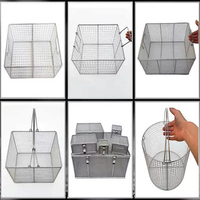 Panier de stérilisation en treillis métallique en acier inoxydable durable pour instruments chirurgicaux, utilisation en autoclave