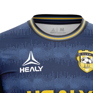 Langarm custom heren team sublimatie sport voetbal kleding uniform voetbal shirts - Product Image 3