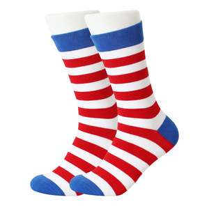 Wholesale Hot Sell <strong>Men</strong> Crew <strong>Socks</strong> Dress Cotton Knitting Knit Independence Day America USA <strong>United</strong> States Casual Crew <strong>Sock</strong> - Product Image 3