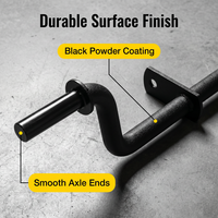 Ensemble d'essieu de roue avant pour tondeuse à gazon OEM, 324 mm, acier au carbone Q235, revêtement noir E-Coating, pour tondeuses autoportées et à pousser