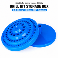 Support de rangement rotatif pour 100 embouts de tournevis et de forets, pour outils de bijouterie et mandrins de perceuse d'établi