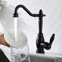Robinet de cuisine monocommande de style européen, à alimentation directe d'usine, avec cartouche céramique pivotante, installation sous plan.