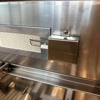 Gril de barbecue à gaz commercial professionnel en acier inoxydable 304 à 4 brûleurs