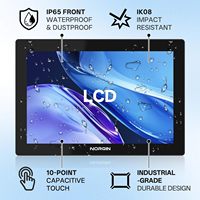 Nouvel écran tactile industriel noir de 17 pouces, écran LCD étanche IP65 |   Support VESA tactile capacitif à 10 points