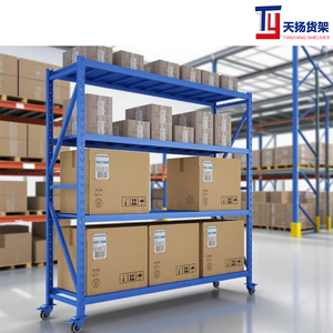 Mittlere Regale Lager regale 4-lagige Stahls tapel regale für Balken lager regale - Product Image 3