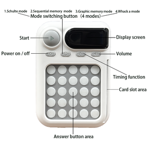 Máquina de entrenamiento <span class=keywords><strong>Schulte</strong></span> Focus Dispositivo educativo de aprendizaje <span class=keywords><strong>Schulte</strong></span> Temas múltiples 80 tarjetas - Product Image 2