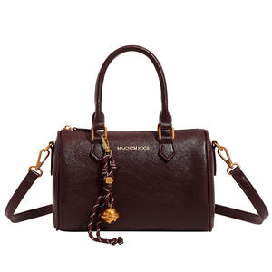 High-End Women's Boston <b>Bag</b> Fashionable Crossbody Zipper Closure Waterproof PU Handbag Wholesale <b>Messenger</b> <b>Bags</b> - Product Image 5