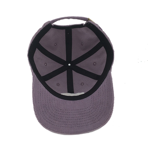 Casquette de Baseball en velours côtelé, 6 panneaux, pour hommes, broderie, vide, à bord plat, Vintage - Product Image 6