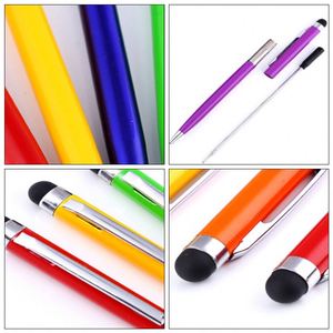 2026 Universal <b>Rotatable</b> Office Metal Capacitive Stylus Pen with Black Rubber Tip - Product Image 2