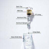 Emballage de flacon de parfum de luxe OEM ODM, 30 ml, 50 ml, 100 ml, flacon carré en verre vide avec vaporisateur à pompe
