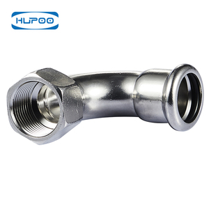 Hupoo <span class=keywords><strong>HP203</strong></span> SS304/SS316 Codo de 90° Forjado y Pulido, Duradero, Accesorios de Tubería para Soldadura a Tope, Sin Costura, 1.6Mpa para Suministro de Químicos/Gas/Agua - Product Image 2