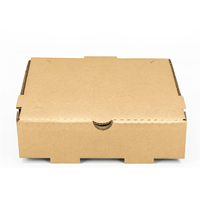 Caja de Pizza Corrugada Ecológica, Rígida y Transpirable con Logotipo Personalizado, Empaque para Llevar para Entrega a Domicilio
