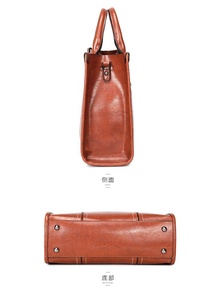 3 in 1 여성 가죽 핸드백 여성용 토트 핸드 숄더백 여성용 가방 - Product Image 6