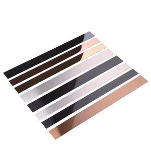 แผ่นเหล็กสแตนเลสสำหรับตกแต่งผนังเฟอร์นิเจอร์ตู้เสื้อผ้าแผ่นกระจกสีทองแผ่นเรียบ - Product Image 2