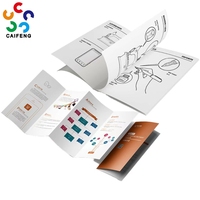Tarjetas de Visita Impresas Personalizadas, Papel de Lujo de 250/300 g/m², Carpeta de Papel con Relieve y Logotipo Personalizado, Archivador A4/A5