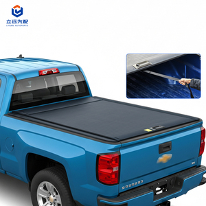 Couverture de benne rétractable en alliage d'aluminium pour <span class=keywords><strong>Chevrolet</strong></span> <span class=keywords><strong>Silverado</strong></span> / GMC Sierra 1500 2014-2018, benne de 6,5 pieds - Product Image 1