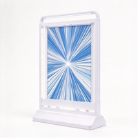 Support d'affichage lumineux LED A5 ultra-plat, portable, haute luminosité, à économie d'énergie, double face, pour affiches et menus, pour intérieur