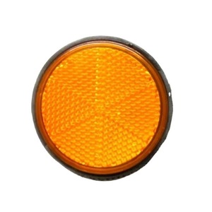 Reflector Redondo de Plástico para Bicicleta, Luz Trasera Amarilla, Fácil Instalación, Fuente de Luz LED - Product Image 5