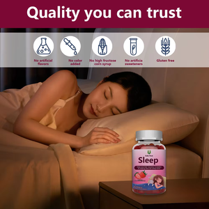 Private Label OEM Kids Sleep Gummies Strawberry Flavor Dietary <b>Supplement</b> Help Kids fall Asleep Faster and Improve Immunity - Product Image 4