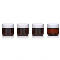 Flacon rond pour crème cosmétique 50 ml en PP/PET, gravure personnalisée couleur et logo, pour emballage de voyage, boîte vide