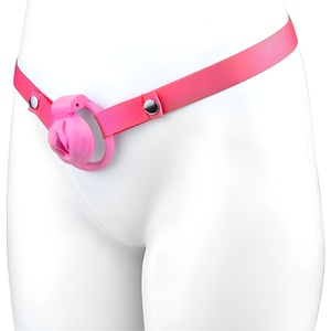 Dispositivo de castidad portátil FRRK, jaula de plástico para pene para hombres, pene bloqueado en lujuria, juego de bondage BDSM, jaula de castidad, juguetes sexuales para hombres - Product Image 3