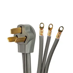 395 4 Prong Wire Range Cord 40 AMP 250 Volts 8AWG & 10AWG Range Cord with Dryer Plug, Dryer Power Cord10-50P