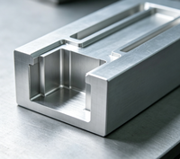 Bloc en aluminium fini avec précision et support en U en aluminium thermolaqué, pièces semi-précises en aluminium