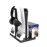 Station de charge multifonction Honcam pour manette PS5, station de charge pour console PS5, support de charge double avec 2 ports USB