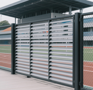 سياج من سبائك الألومنيوم ، ملحق ارتفاع السور: x x Piste ، سياج خصوصية عمودي ، سياج خصوصية من سبائك الألومنيوم - Product Image 3