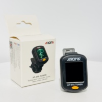 Accordeur de guitare mini OEM à clipser avec écran LCD, accordeur électronique haute précision pour guitare, basse, ukulélé, violon, vente en gros d'usine