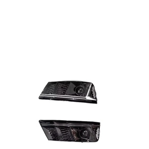 Grille avant de style sport, chromée noire, ABS, pour <span class=keywords><strong>Audi</strong></span> <span class=keywords><strong>A4</strong></span> 2012-2015, avec feux antibrouillard, pièces détachées de voiture, accessoire de tuning - Product Image 1