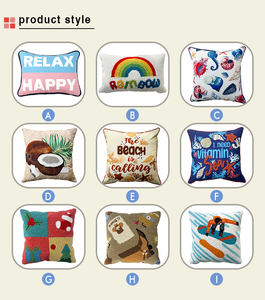 Taies d'oreiller de luxe personnalisées brodées sur mesure pour hôtel, <span class=keywords><strong>60x60</strong></span>, avec fermeture éclair, double face, décoratives pour canapé - Product Image 5