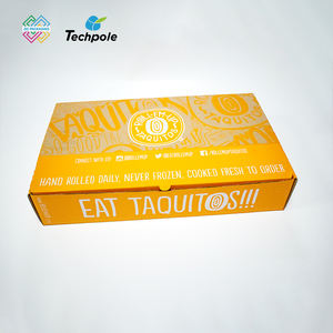 Cajas de comida para llevar Togo desechables para restaurante, soporte para tacos de maíz crujiente <span class=keywords><strong>mexicano</strong></span>, caja de embalaje de catering para llevar - Product Image 6