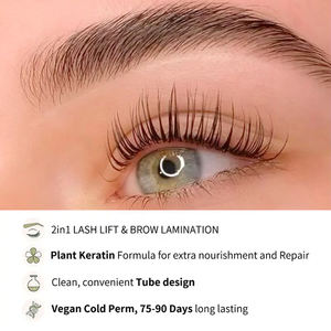 Keratin Vegan Lash Lift y Brow Lamination Lash Lift Solution Professional Step 1 Step 2 10ml - Product Image 5