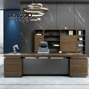 High-End Ceo Bureau Moderne Baas Kantoormeubilair Tafel Manager Executive Desk