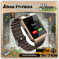 Jam Alarm Pintar DZ09 Layar Sentuh TFT Termometer Slot SIM Kompas Jawab Panggilan Kalender Tahan Air IP65 4 Hari